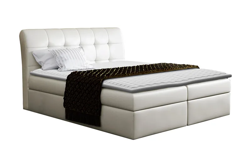 Alvik kontinentalseng 200x200 - Beige - Møbler - Senge - Kontinentalsenge