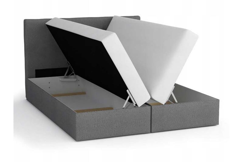 Alvito Kontinentalseng 140x200 cm med Sengegavl - Beige - Møbler - Senge - Kontinentalsenge