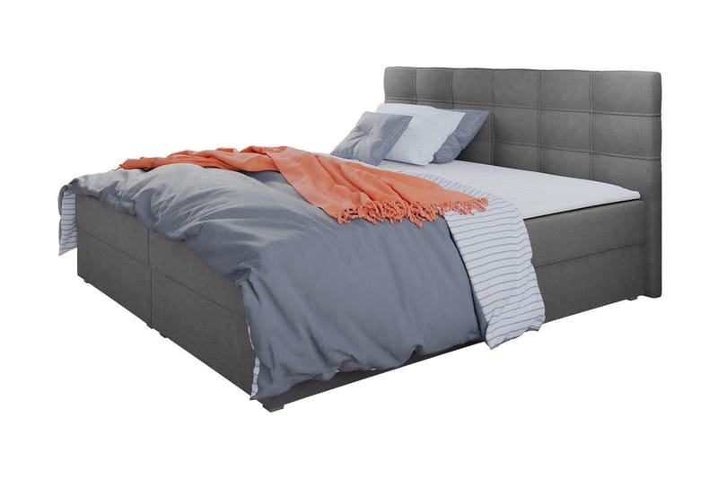 Alvito Kontinentalseng 180x200 cm med Sengegavl, Lyserød