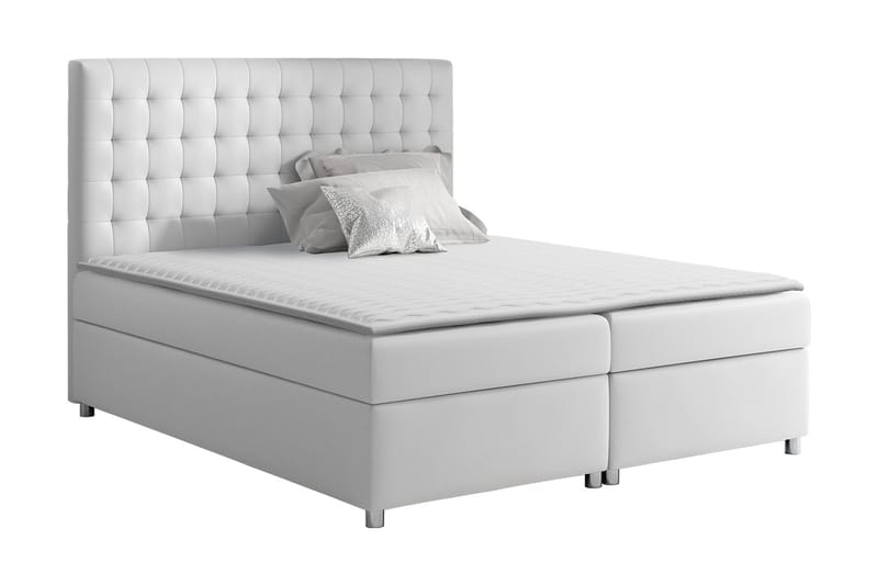 Asti Sengepakke 120x200 cm - Hvid - Komplet sengepakke - Kontinentalsenge