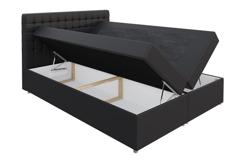 Asti Sengepakke 120x200 cm - Sort - Møbler - Senge - Kontinentalsenge