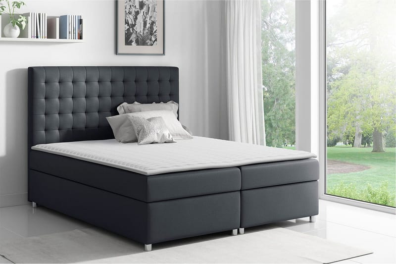 Asti Sengepakke 200x200 - Sort - Møbler - Senge - Kontinentalsenge