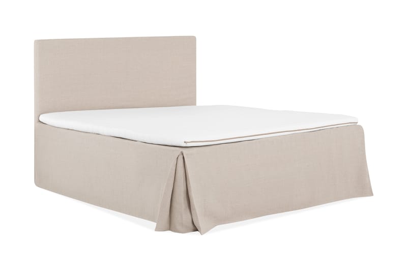 Ava Kontinentalseng 160x200 uden Gavl - Beige - Møbler - Senge - Kontinentalsenge