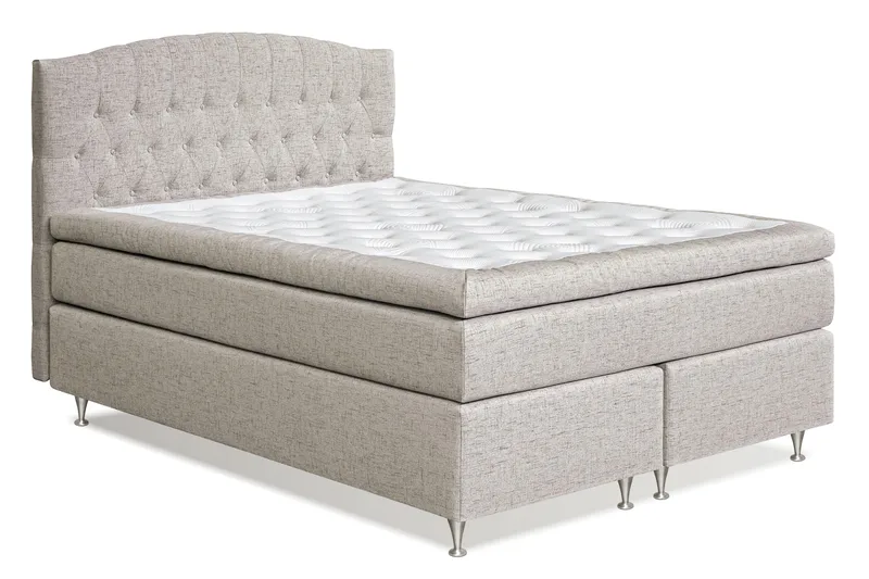 Belda Kontinentalseng 160x200 Fast - Beige - Møbler - Senge - Kontinentalsenge