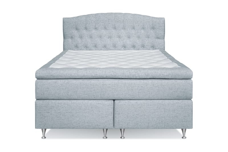 Belda Kontinentalseng 160x200 Fast - Lyseblå - Møbler - Senge - Kontinentalsenge