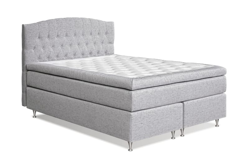 Belda Kontinentalseng 160x200 Fast/Medium - Lysegrå - Møbler - Senge - Kontinentalsenge