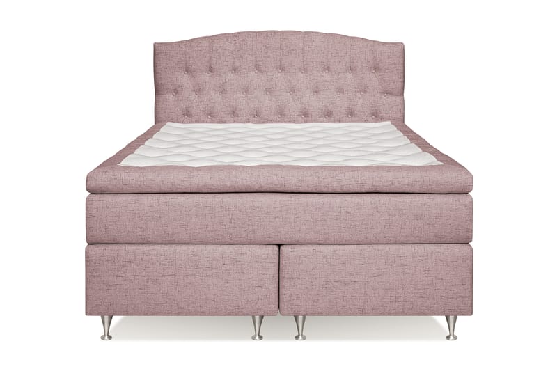 Belda Kontinentalseng 160x200 Fast/Medium - Lyserød - Møbler - Senge - Kontinentalsenge