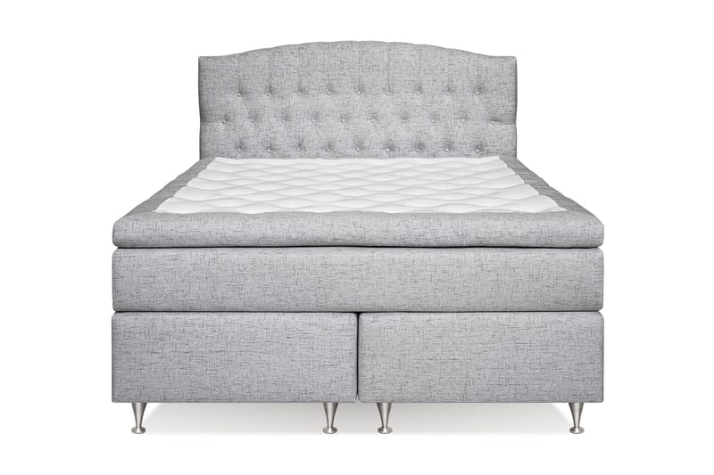 Belda Kontinentalseng 160x200 Medium - Lysegrå - Møbler - Senge - Kontinentalsenge