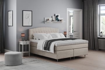 Belda Kontinentalseng 180x200 Fast - Beige - Møbler - Senge - Kontinentalsenge