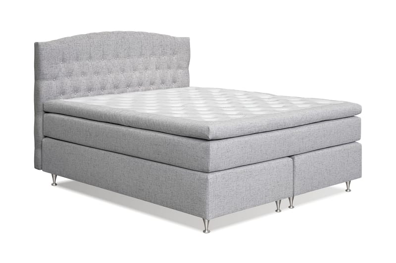 Belda Kontinentalseng 180x200 Fast/Medium - Lysegrå - Møbler - Senge - Kontinentalsenge