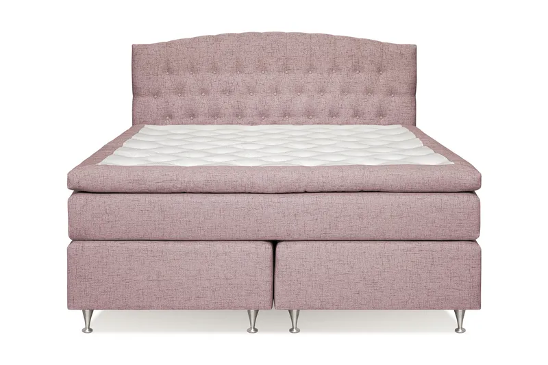 Belda Kontinentalseng 180x200 Fast/Medium - Lyserød - Møbler - Senge - Kontinentalsenge