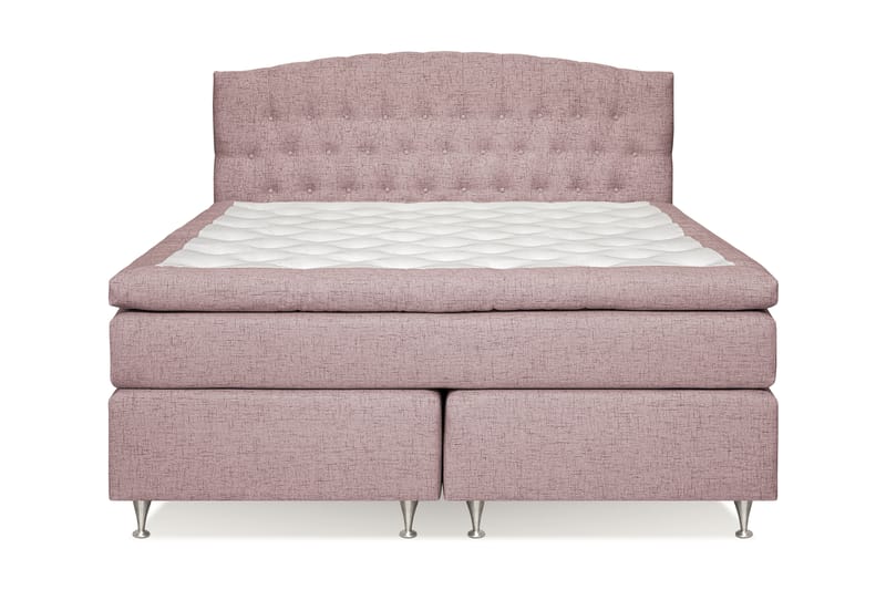 Belda Kontinentalseng 180x200 Fast/Medium - Lyserød - Møbler - Senge - Kontinentalsenge