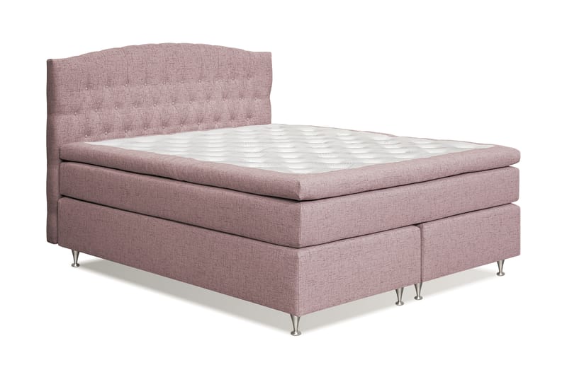 Belda Kontinentalseng 180x200 Fast/Medium - Lyserød - Møbler - Senge - Kontinentalsenge