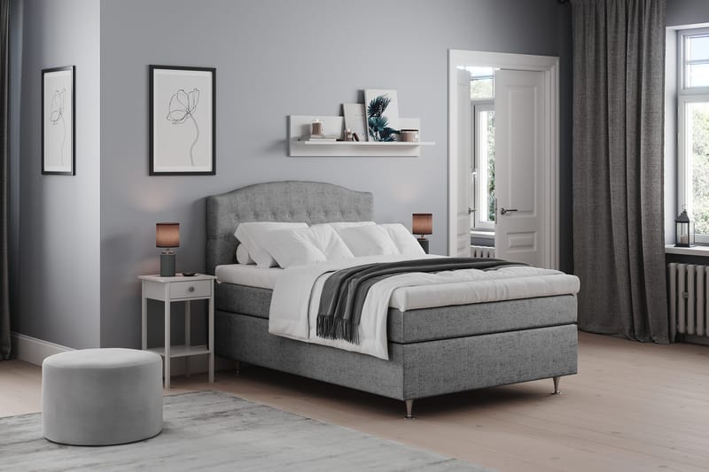 Belda Sengepakke 120x200 Medium - Grå - Møbler - Senge - Kontinentalsenge