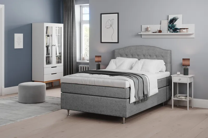 Belda Sengepakke 120x200 Medium - Grå - Møbler - Senge - Kontinentalsenge