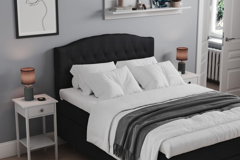 Belda Sengepakke 120x200 Medium - Sort - Møbler - Senge - Komplet sengepakke