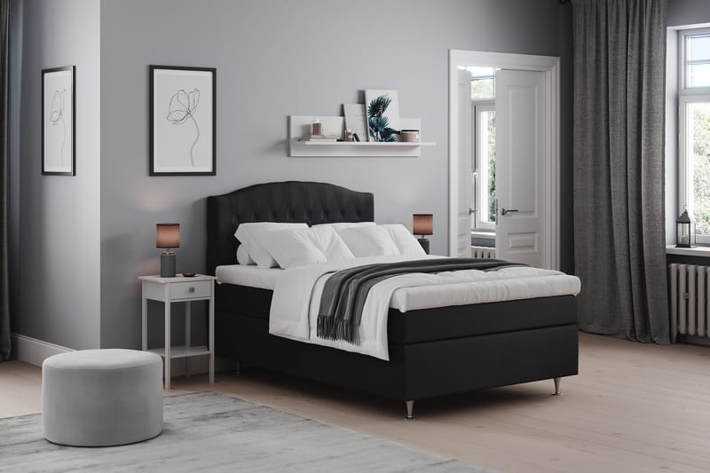 Belda Sengepakke 140x200 Fast - Sort - Møbler - Senge - Kontinentalsenge