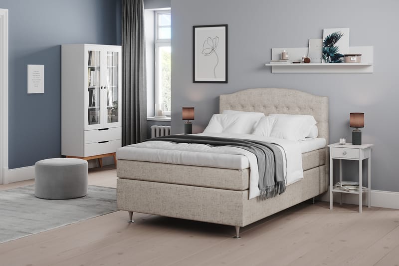Belda Sengepakke 140x200 Medium - Beige - Møbler - Senge - Komplet sengepakke