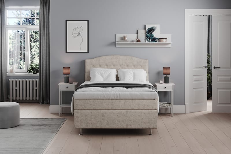 Belda Sengepakke 140x200 Medium - Beige - Møbler - Senge - Komplet sengepakke
