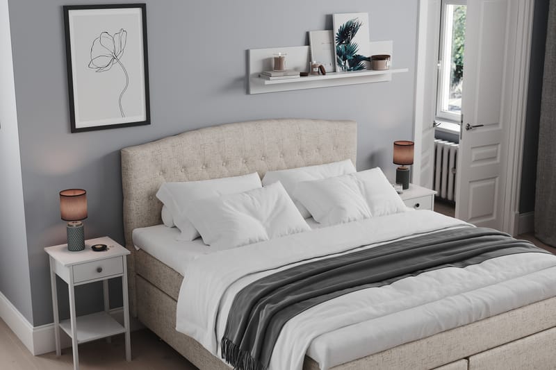 Belda Sengepakke 160x200 Fast - Beige - Møbler - Senge - Komplet sengepakke