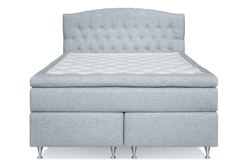 Belda Sengepakke 160x200 Fast - Lyseblå - Komplet sengepakke - Kontinentalsenge - Dobbeltsenge