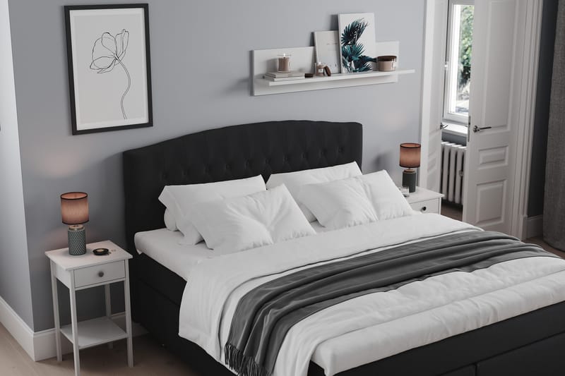 Belda Sengepakke 160x200 Fast - Sort - Møbler - Senge - Kontinentalsenge