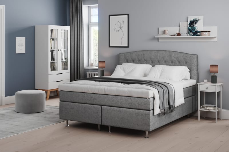 Belda Sengepakke 180x200 Fast/Medium - Grå - Møbler - Senge - Kontinentalsenge