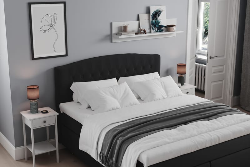 Belda Sengepakke 180x200 Fast/Medium - Sort - Møbler - Senge - Komplet sengepakke