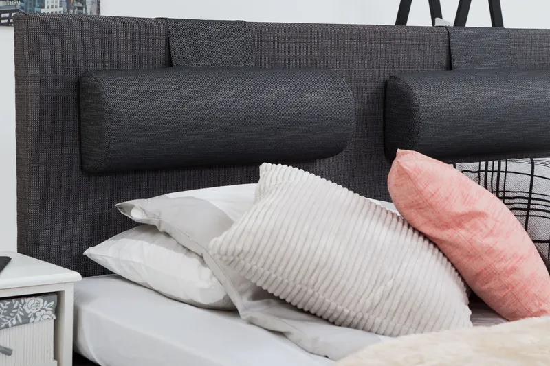 Belinda Kontinentalseng 160x200 - Ancona Grå - Møbler - Senge - Kontinentalsenge