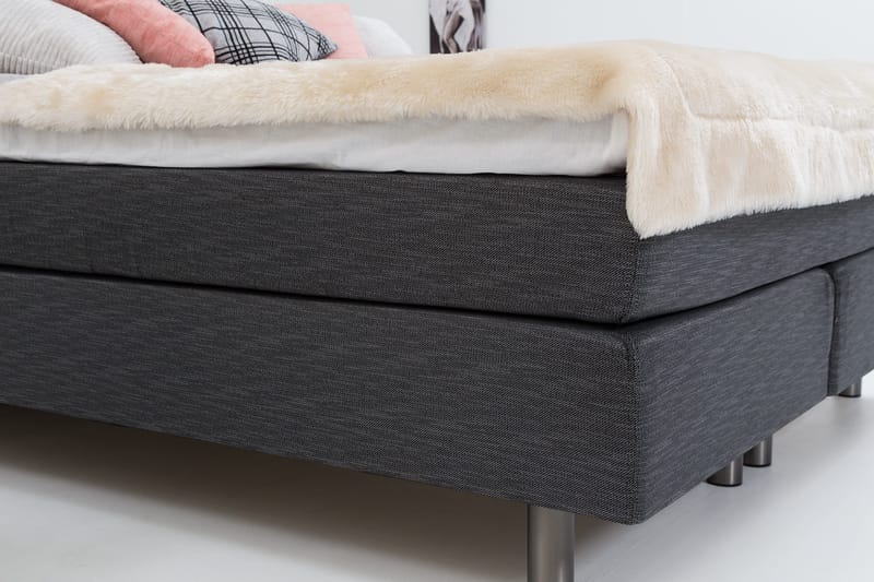 Belinda Kontinentalseng 160x200 - Ancona Grå - Møbler - Senge - Kontinentalsenge