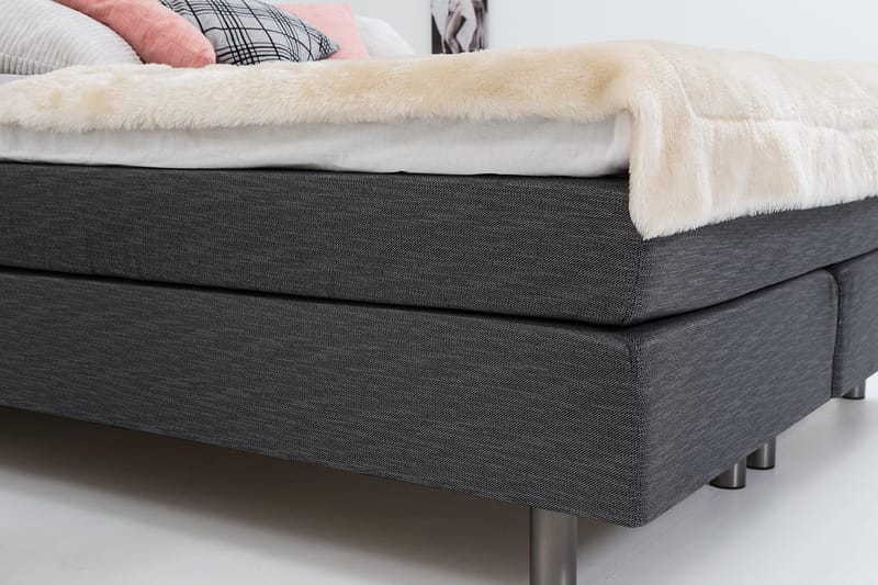 Belinda Kontinentalseng 180x200 - Ancona Grå - Møbler - Senge - Kontinentalsenge