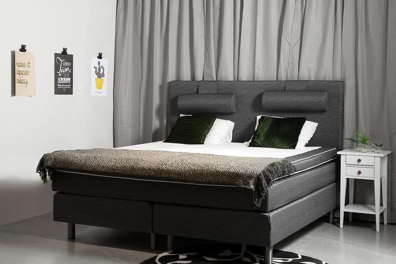 Belinda Kontinentalseng 180x200 - Ancona Grå - Møbler - Senge - Kontinentalsenge