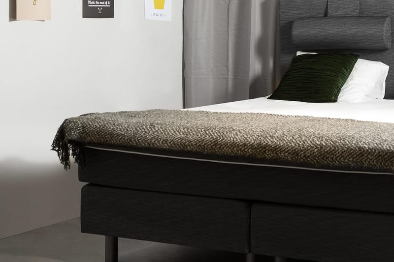 Belinda Kontinentalseng 180x200 - Ancona Grå - Møbler - Senge - Kontinentalsenge