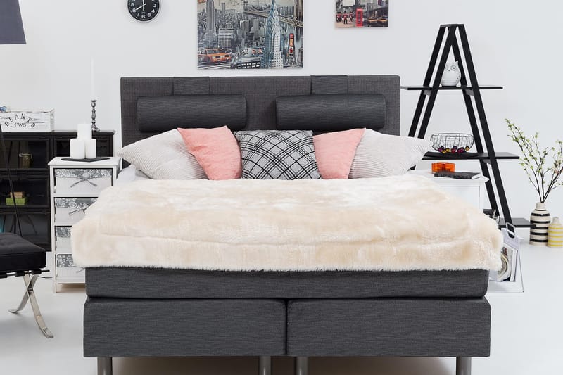 Belinda Kontinentalseng 180x200 - Ancona Grå - Møbler - Senge - Kontinentalsenge