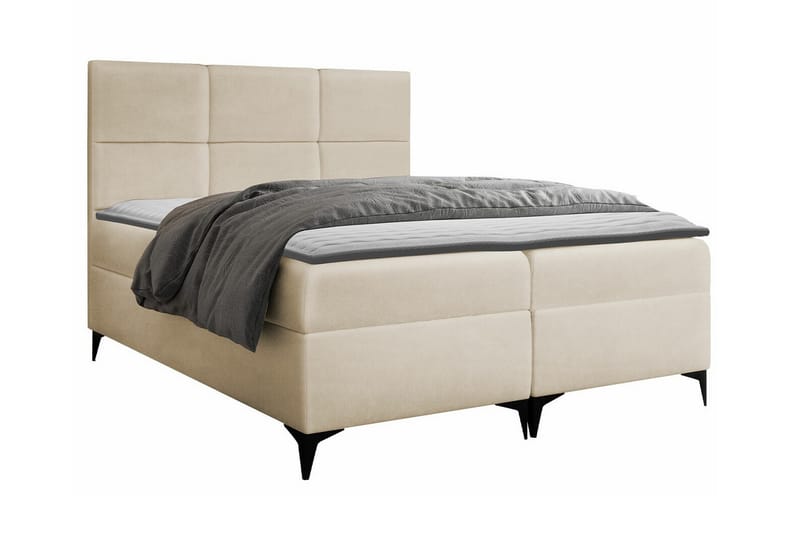 Boisdale Kontinentalseng 160x200 cm - Beige - Møbler - Senge - Kontinentalsenge