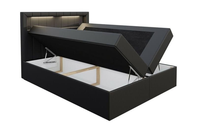 Boisdale Kontinentalseng 160x200 cm - Lysegrå - Møbler - Senge - Kontinentalsenge