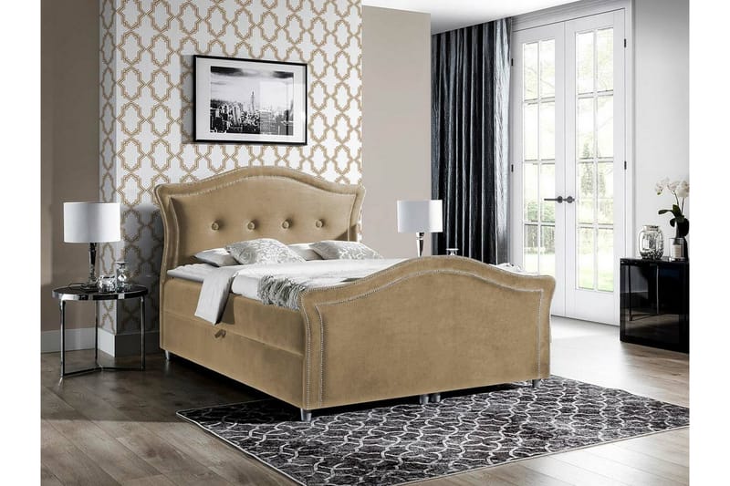 Boisdale Kontinentalseng 180x200 cm - Beige - Møbler - Senge - Kontinentalsenge