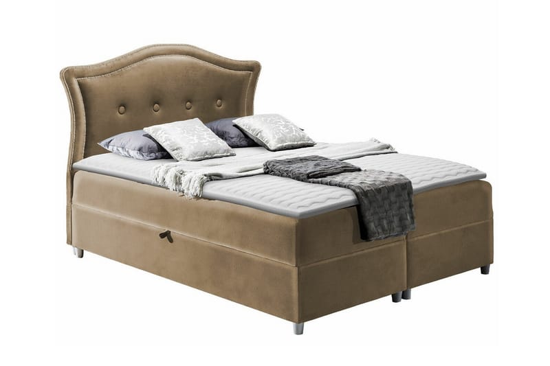 Boisdale Kontinentalseng 180x200 cm - Brun/Beige - Møbler - Senge - Kontinentalsenge