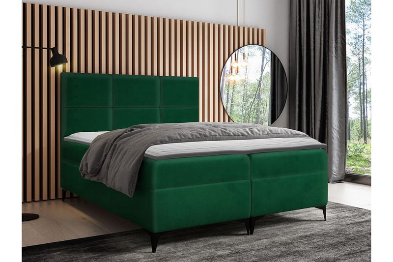 Boksta Kontinentalseng 120x200 cm - Grøn - Møbler - Senge - Kontinentalsenge