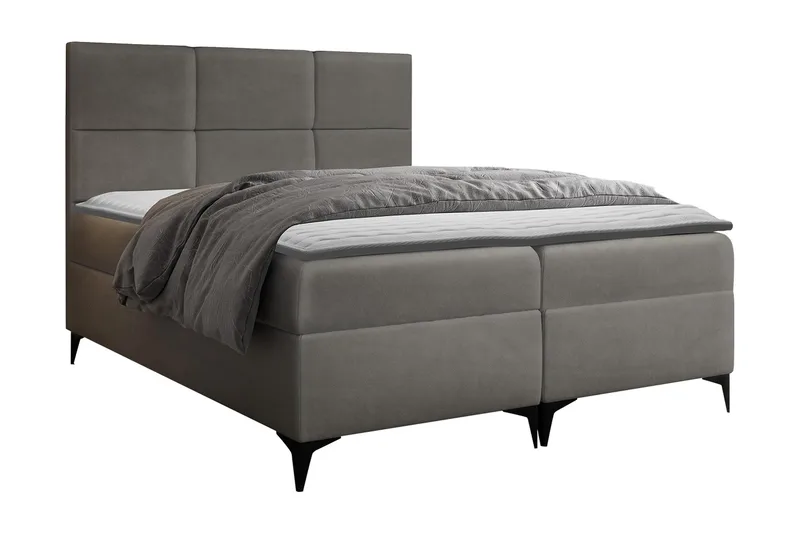 Boksta Kontinentalseng 200x200 cm, Grå