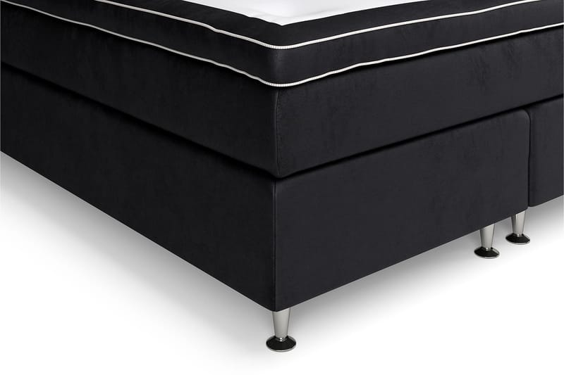 Celine komplet sengepakke Kontinental seng 180x200 Velour - Sort - Møbler - Senge - Komplet sengepakke