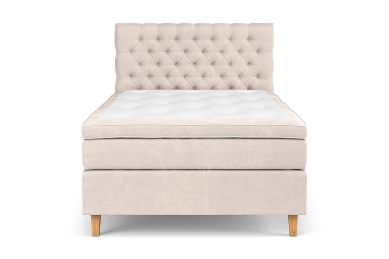 Celine kontinentalseng 120x200cm - Beige / velour - Møbler - Senge - Kontinentalsenge