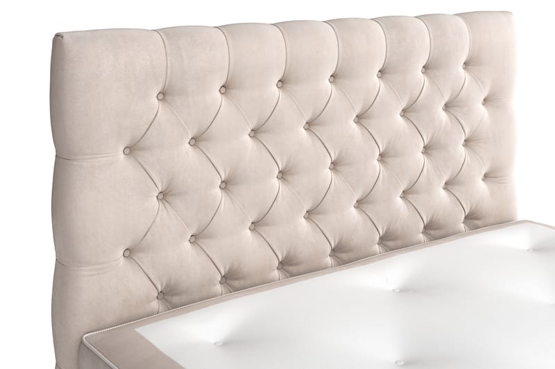 Celine kontinentalseng 120x200cm - Beige / velour - Møbler - Senge - Kontinentalsenge