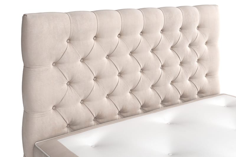 Celine kontinentalseng 120x200cm - Beige / velour - Møbler - Senge - Kontinentalsenge