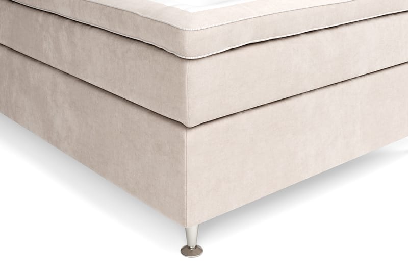 Celine kontinentalseng 140x200cm - Beige / velour - Møbler - Senge - Kontinentalsenge