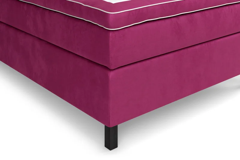 Celine kontinentalseng 140x200cm - Pink / Velour - Møbler - Senge - Kontinentalsenge