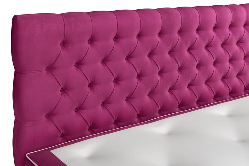 Celine kontinentalseng 160x200cm - Pink / Velour - Kontinentalsenge - Dobbeltsenge