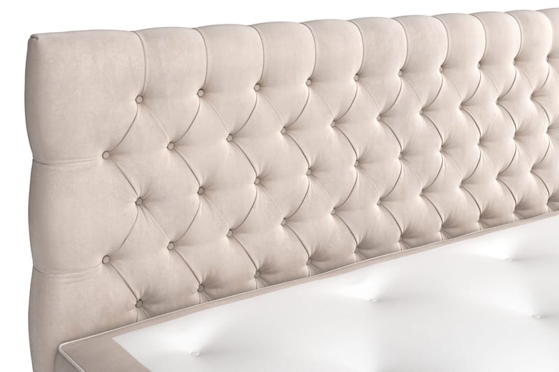 Celine kontinentalseng 180x200cm - Beige / velour - Møbler - Senge - Kontinentalsenge