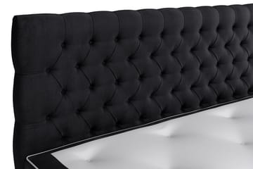 Celine kontinentalseng 180x200cm - Sort / velour - Møbler - Senge - Kontinentalsenge