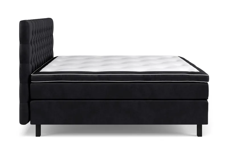 Celine kontinentalseng 180x200cm - Sort / velour - Møbler - Senge - Kontinentalsenge